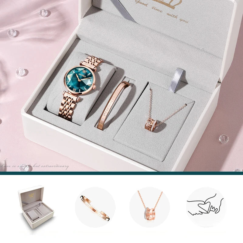 OLEVS New Women Luxury Jewel Quartz Watches