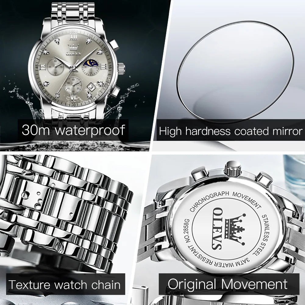 OLEVS 2858 Quartz Watch for Men