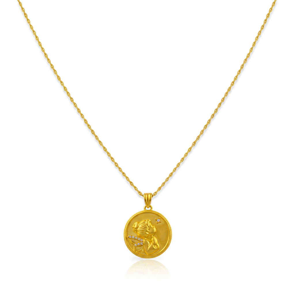 18k Gold Luxurious Fairy Necklace