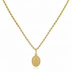 18k Gold Religious Inspired Necklace