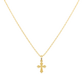 18K Gold Cross Necklace