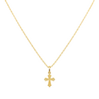 18K Gold Cross Necklace