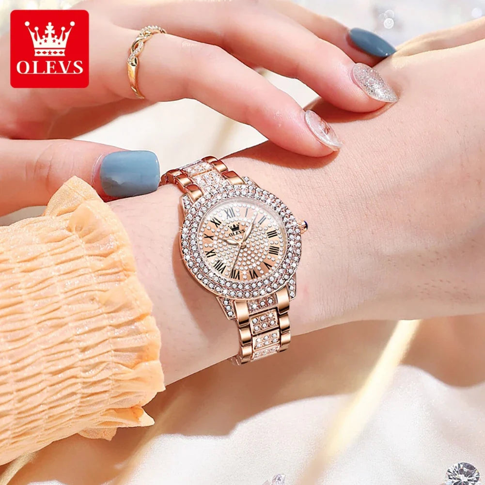 OLEVS 9943 Original Diamond Watch for Women