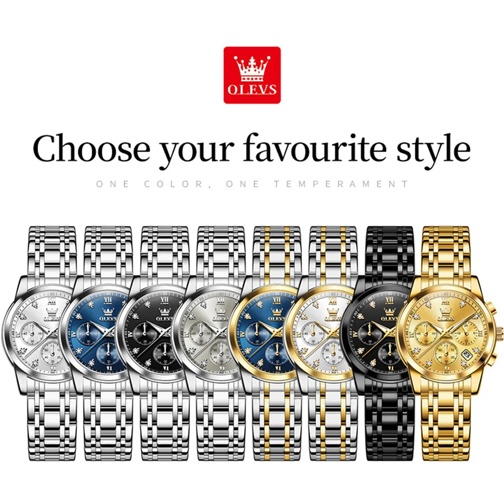OLEVS 2858 Original Quartz Watch for Ladies