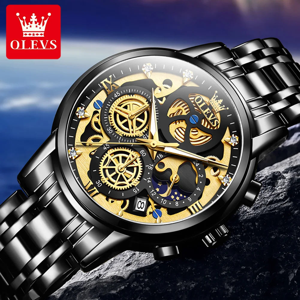 OLEVS 9947 Stainless Steel Men's Watch