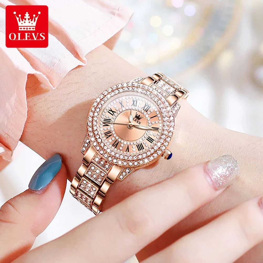 OLEVS 9943 Original Diamond Watch for Women