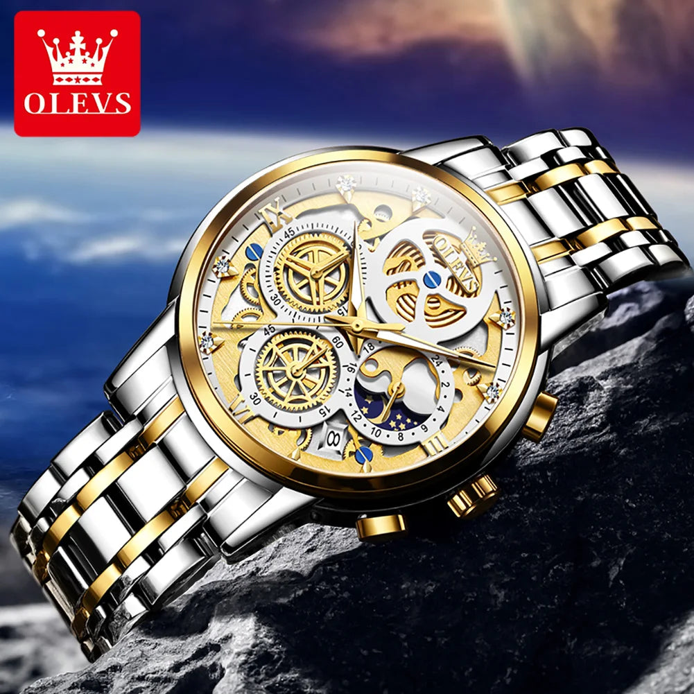 OLEVS 9947 Stainless Steel Men's Watch
