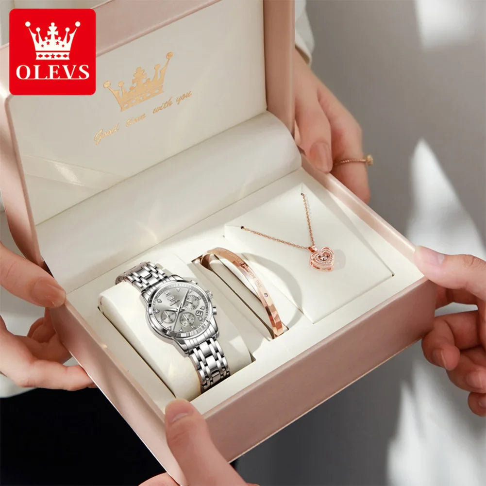 OLEVS 2858 Original Quartz Watch for Ladies