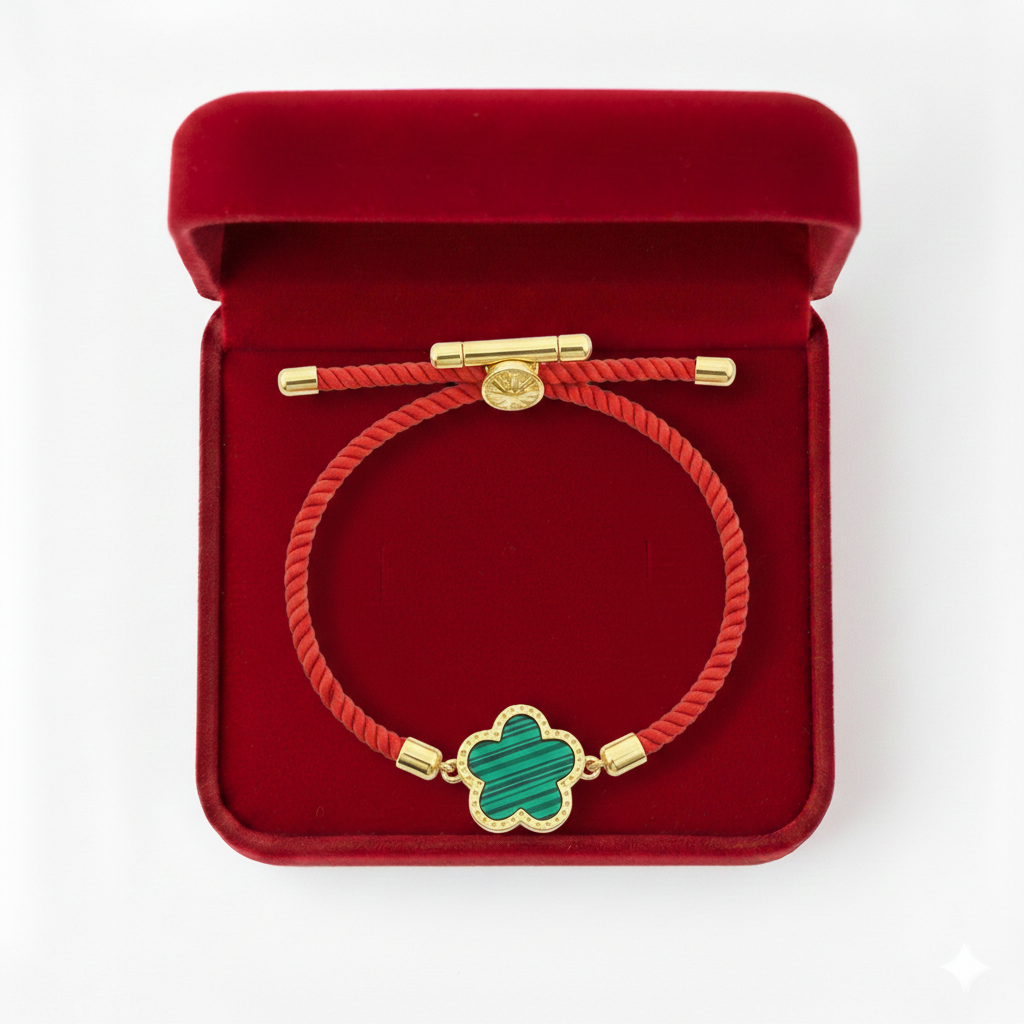 Green Star Thread Bracelet