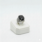 925 Silver Scale Onyx Stone Ring