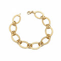 18k Gold Plain Loop Bracelet