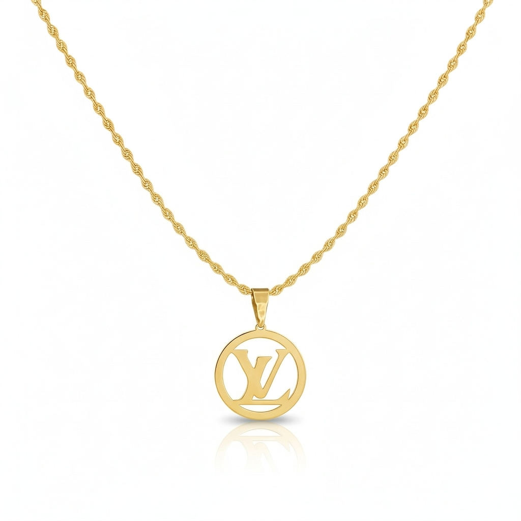 18k Gold Big Love Necklace