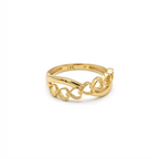 18k Gold Alter Heart Ring
