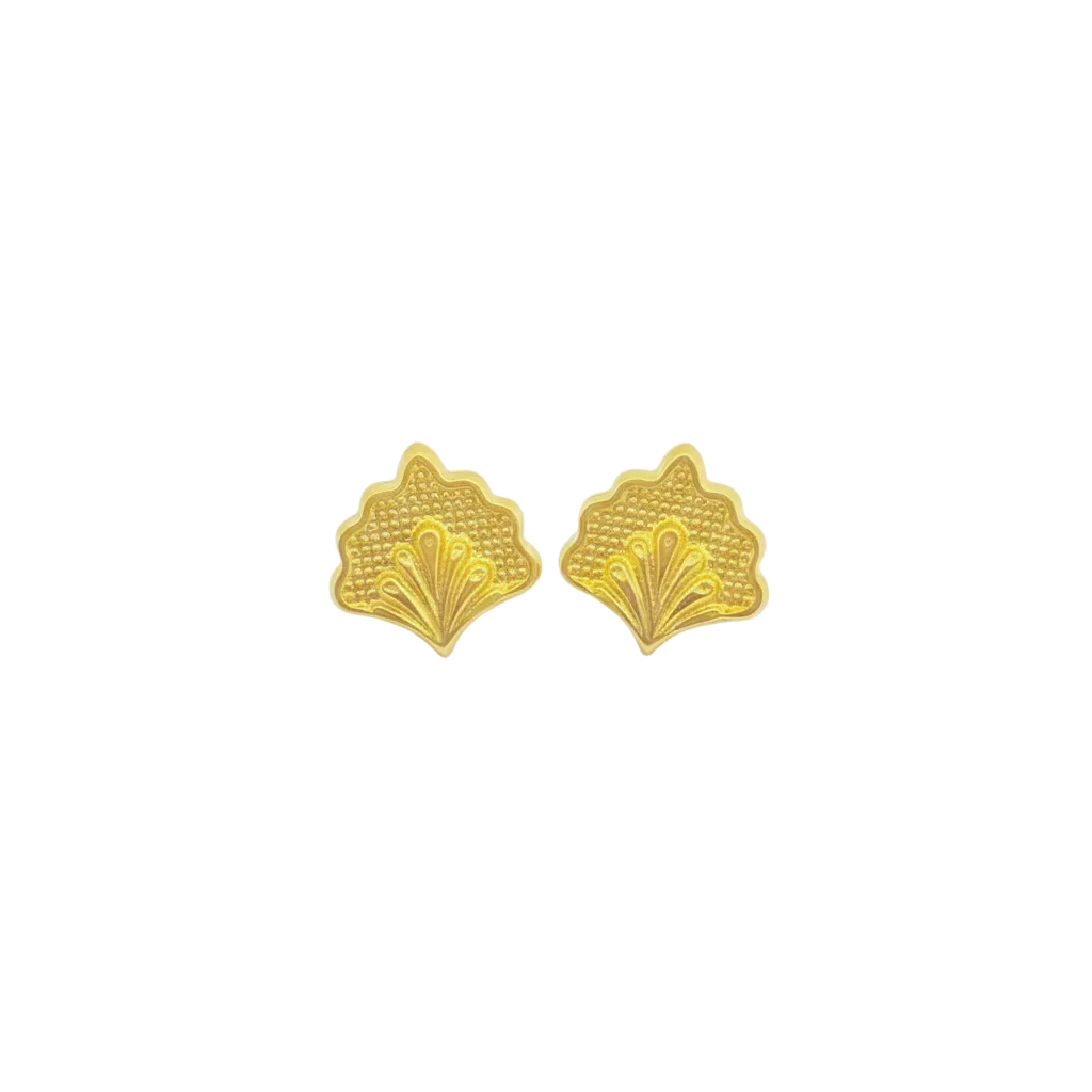 18K Real Gold  Peacock Earrings