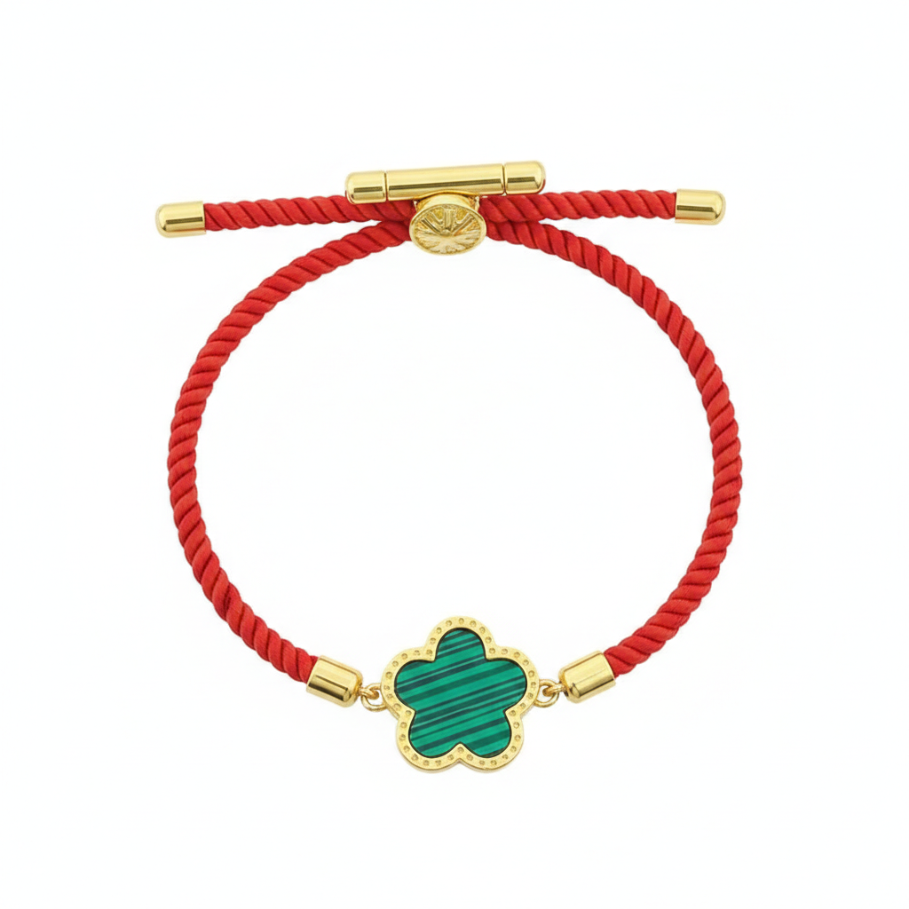 Green Star Thread Bracelet