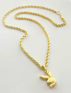 18k Gold Bunny Necklace - Embellish Gold