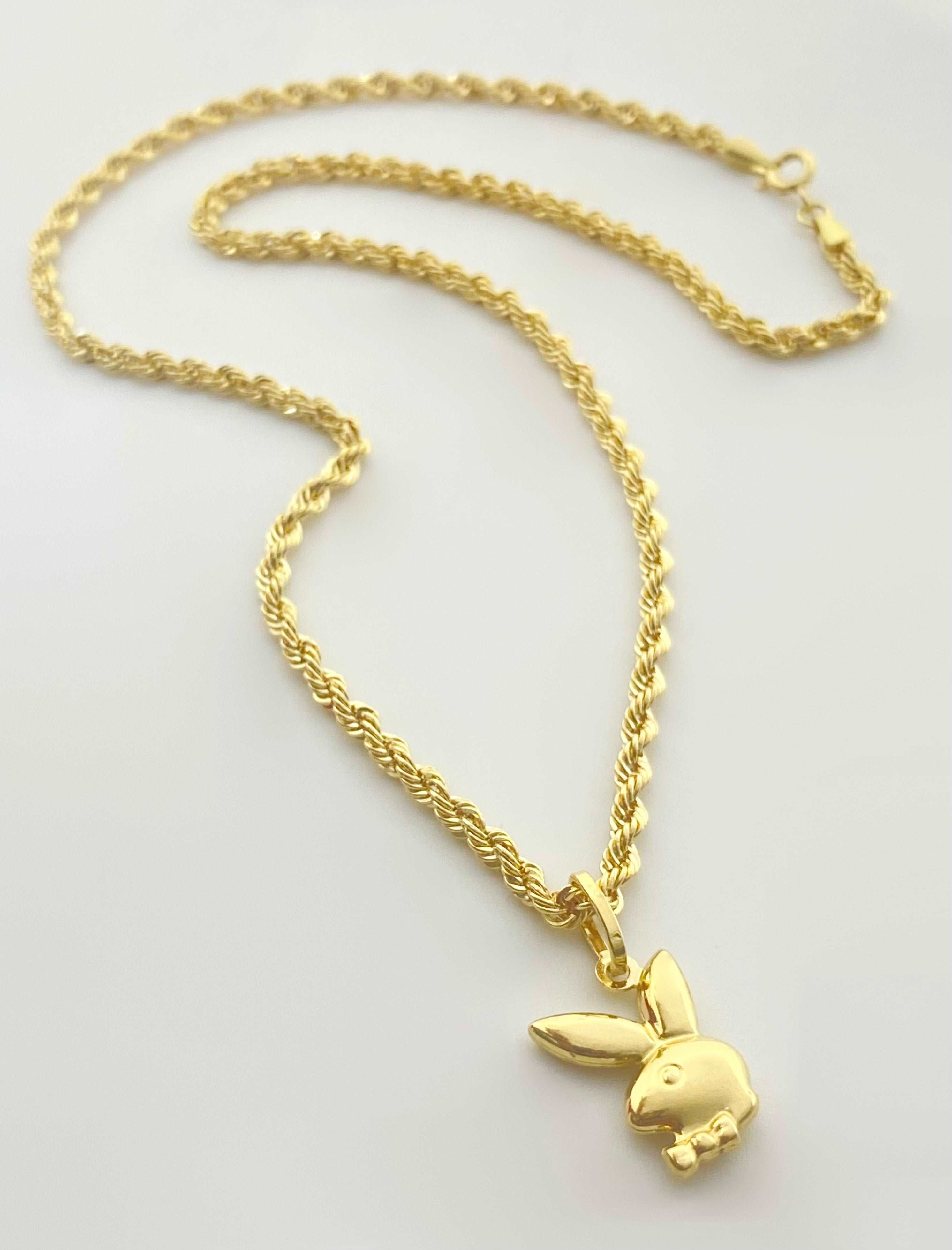 18k Gold Bunny Necklace - Embellish Gold