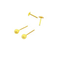18K Gold Balls Screw Earrings - Embellish Gold