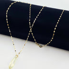 18K Real Gold Acrylic Stone Necklace 1 - Embellish Gold