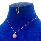 18K Gold Baby Pink Pearl Necklace - Embellish Gold