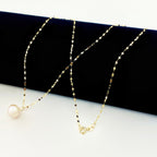 18K Gold Baby Pink Pearl Necklace - Embellish Gold