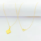 18K Real Gold VC Box Necklace - Embellish Gold