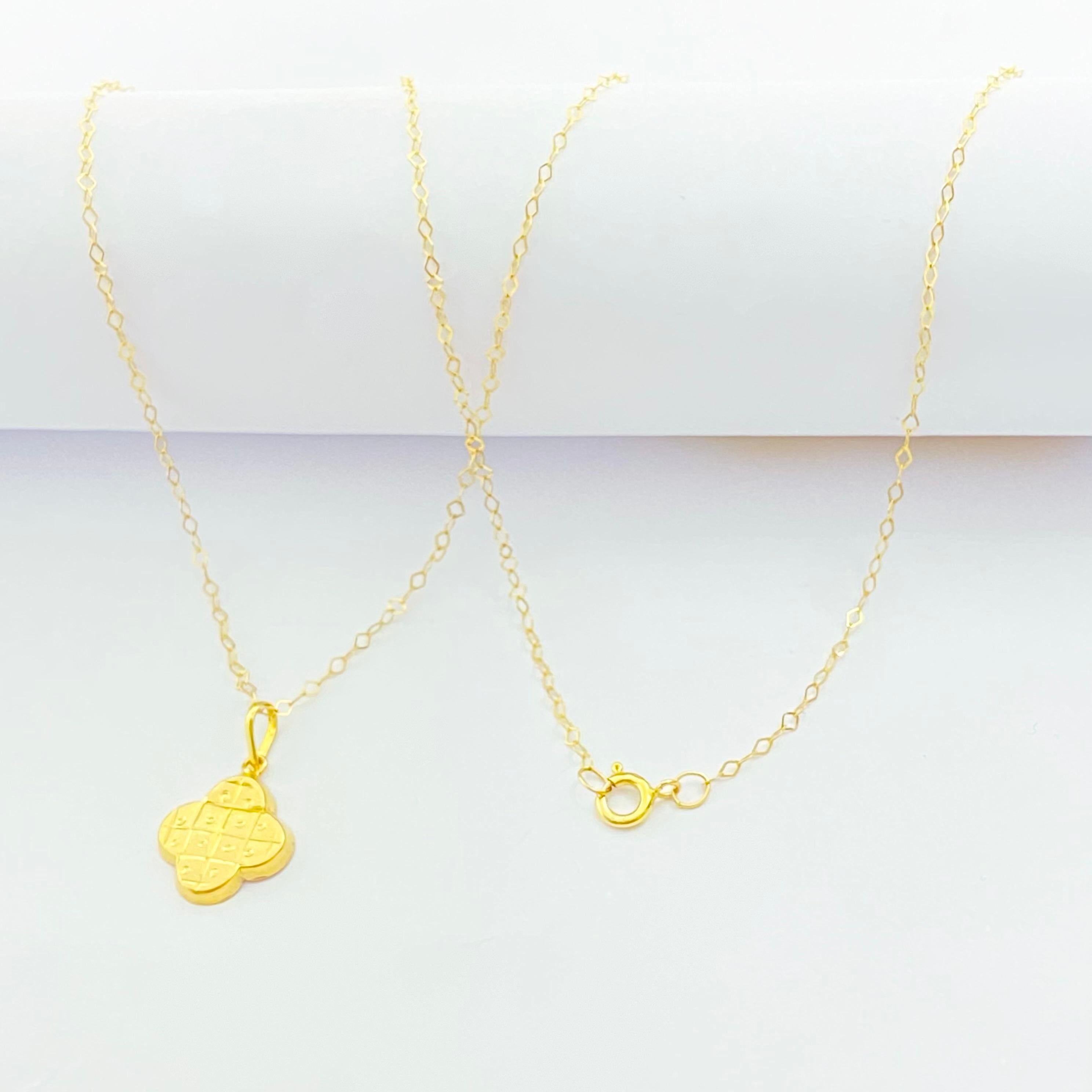 18K Real Gold VC Box Necklace And Earring Set - Embellish Gold