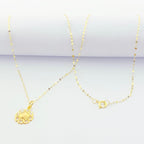 18K Real Gold Spot Flower Necklace - Embellish Gold
