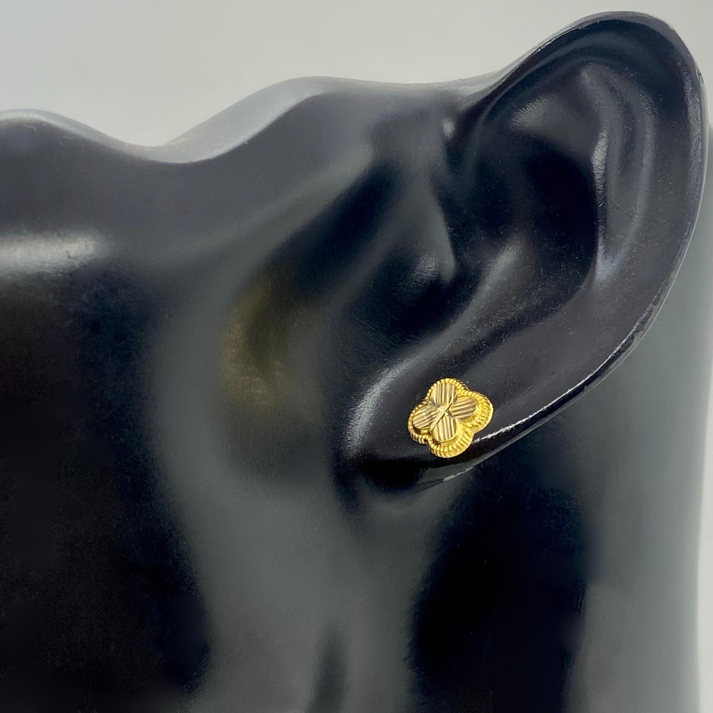 18K Real Gold VC Earrings - Embellish Gold
