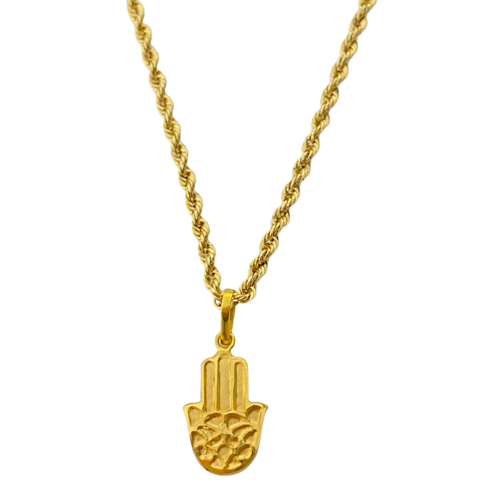18k Gold Hamsa Necklace