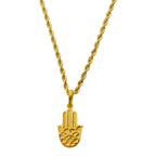 18k Gold Hamsa Necklace