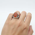 925 Silver Ruby Inspired Stone Ring