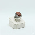 925 Silver Shaded Ruby Stone Ring