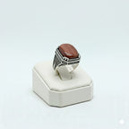 925 Silver Shaded Ruby Stone Ring
