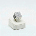 925 Silver Line Dia Stone Ring
