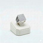 925 Silver Line Dia Stone Ring