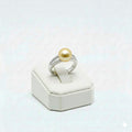 925 Silver Pearl Dia Ring