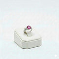 925 Silver 2 Line Ruby Stone Ring