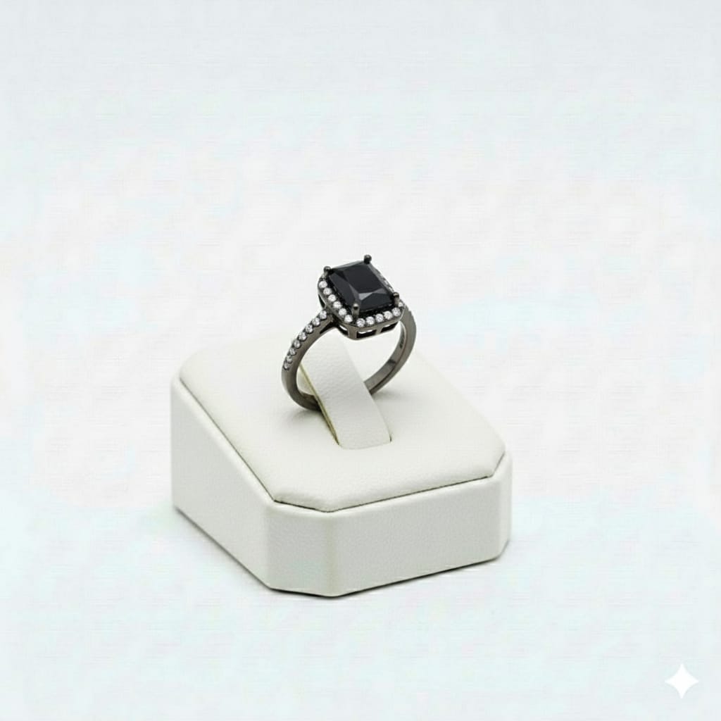 925 Silver Onyx Stone Ring