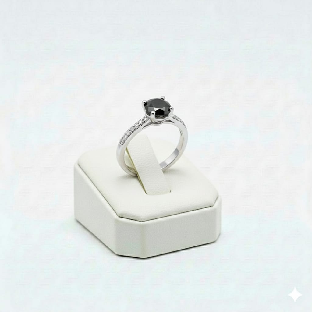 925 Silver Tria Onyx Ring