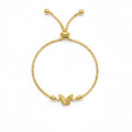 18k Gold butterfly pendant with gold platted chain