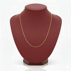 18K Real Gold Box Chain