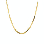18k Gold Flat Snake Chain