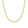 18K Real Gold Rope Chain 1