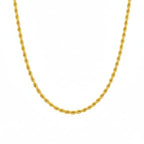 18K Real Gold Rope Chain 1