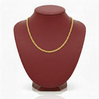 18K Real Gold Rope Chain 1