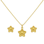 18k Gold Star Dot Jewelry Set