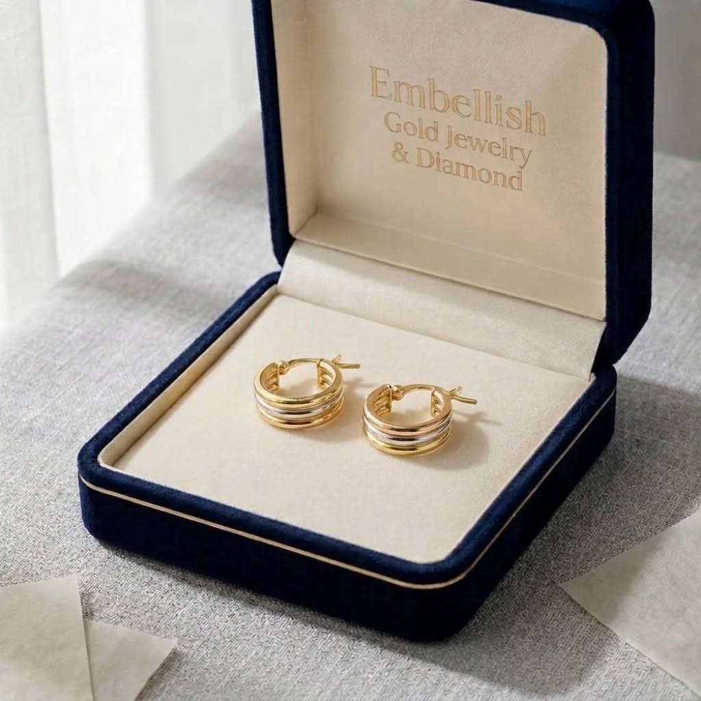 18k Gold Layered Loop Earrings
