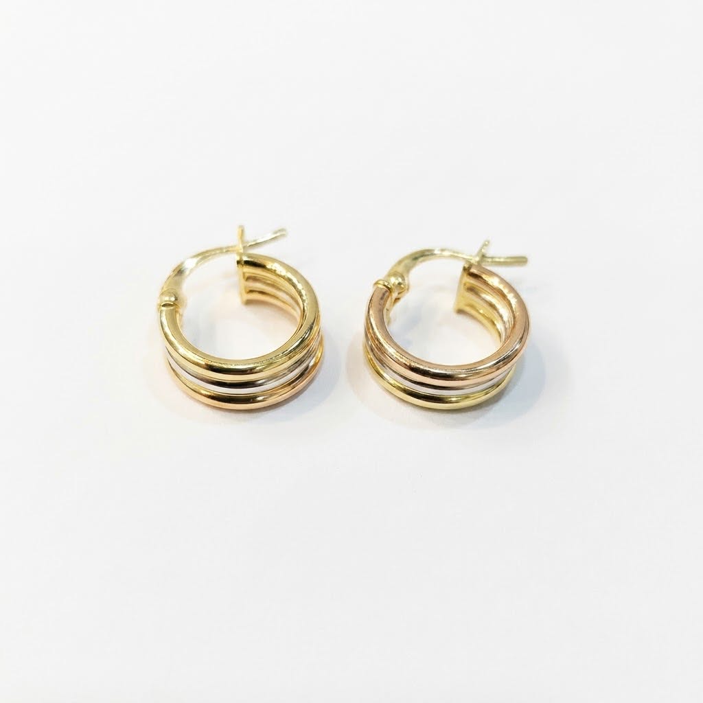 18k Gold Layered Loop Earrings