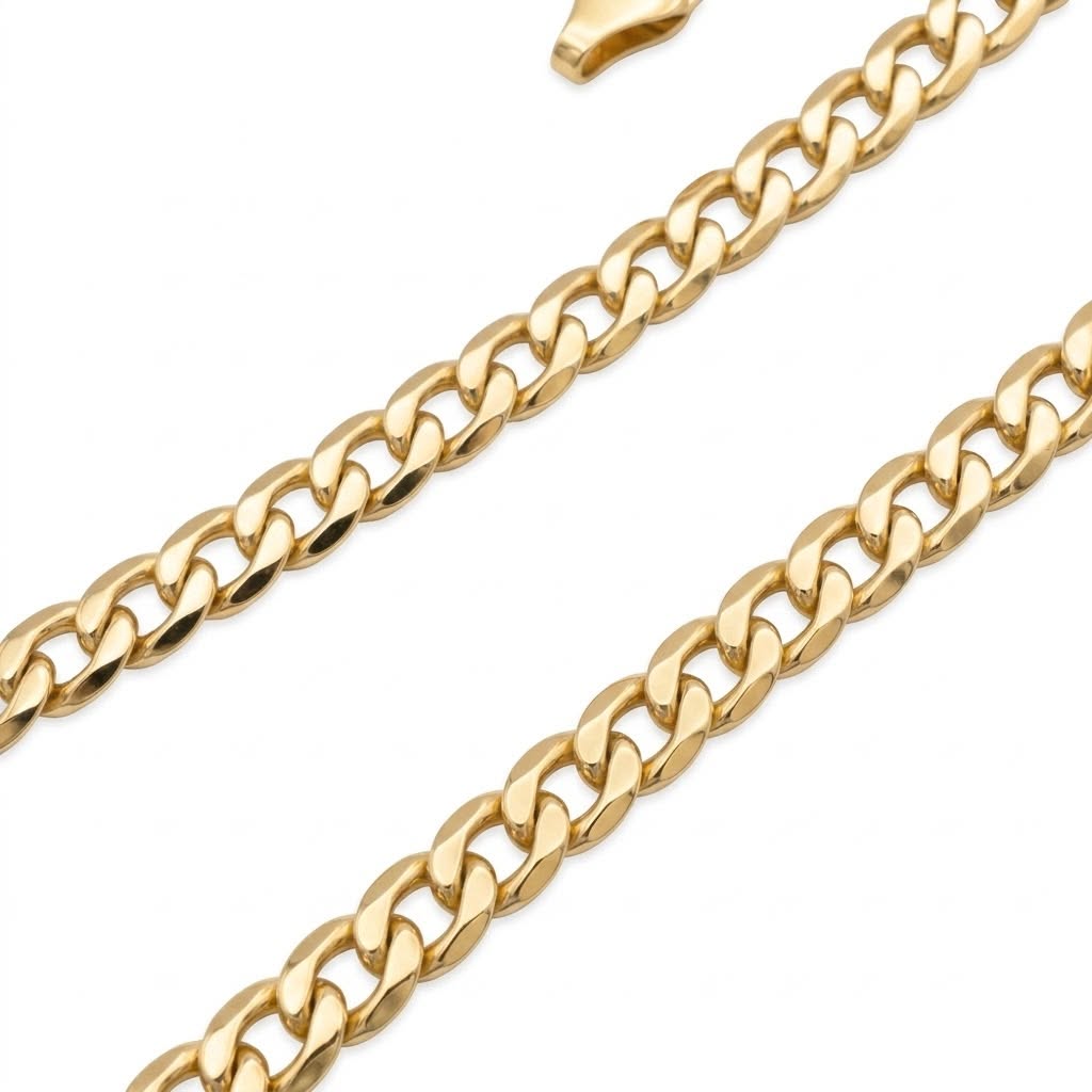 18k Gold Cuban Chain 6